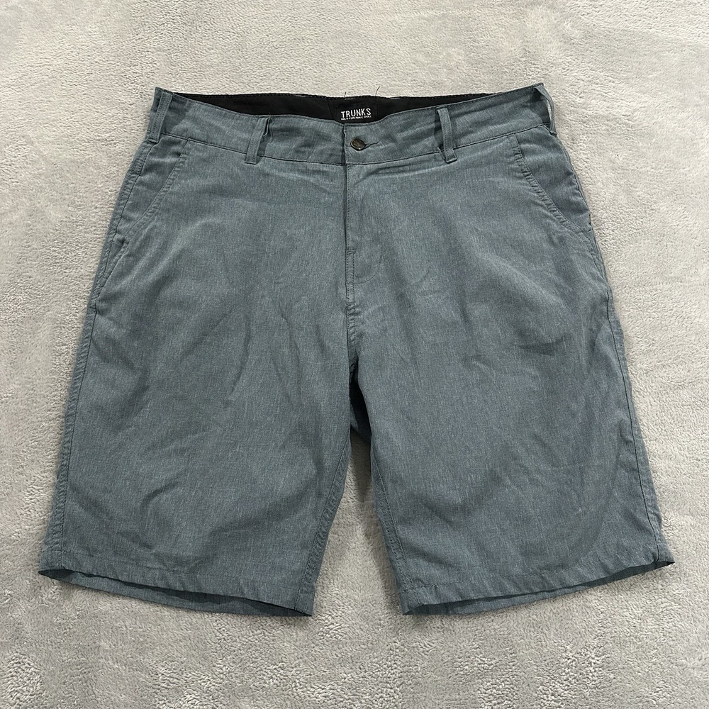 Trunks Multi Functional Chino Shorts Men 34 Blue Summer Preppy Performance